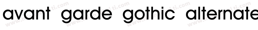 avant garde gothic alternate字体转换